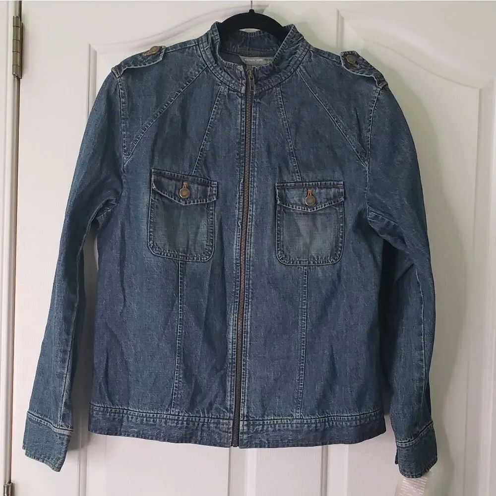 NWT Jones of New York Denim Jacket Size 14